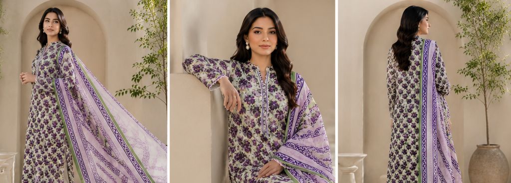 ZARDOZI DARBAR | 3-Piece Unstitched Lawn Suit