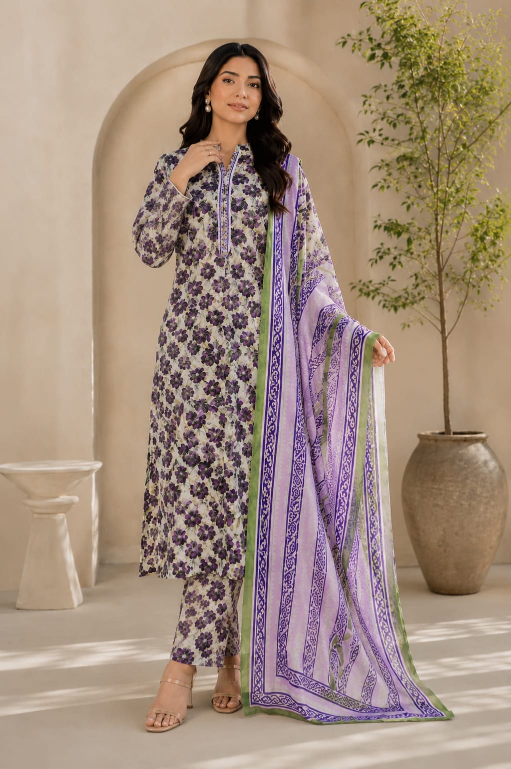 ZARDOZI DARBAR | 3-Piece Unstitched Lawn Suit