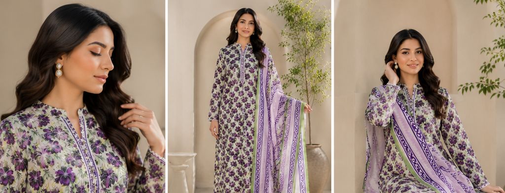ZARDOZI DARBAR | 3-Piece Unstitched Lawn Suit