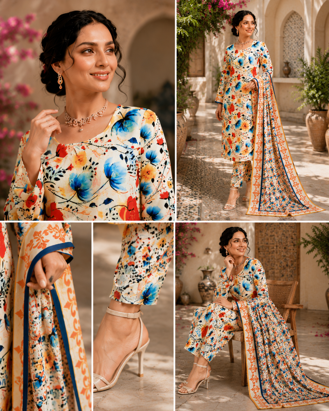 3-Piece Lawn Suit – ZARDOZI DARBAR
